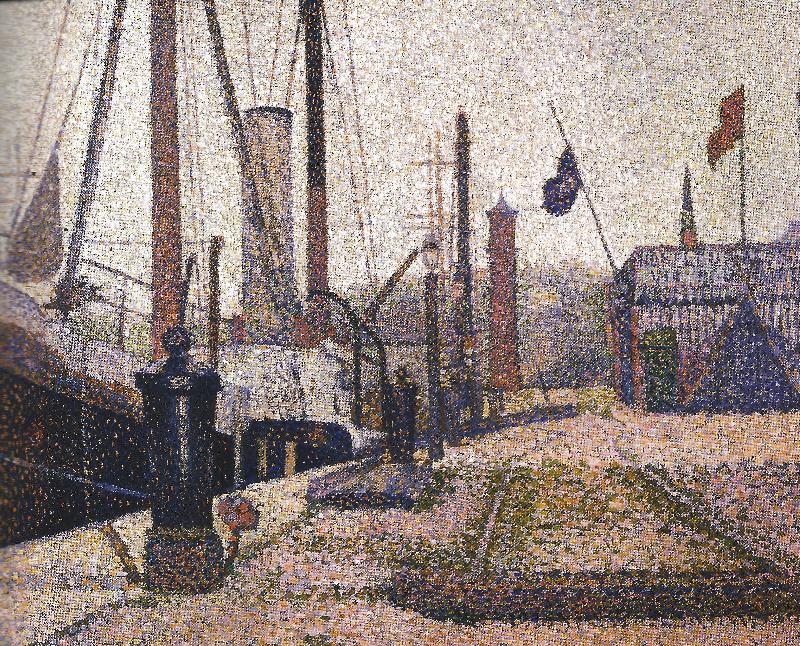 Georges Seurat The Maria at Honfleur Norge oil painting art